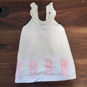 Janie & Jack Linen Pineapple Dress